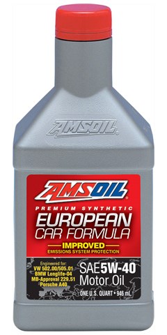 100% Synthetic European Motor Oil MS SAE 5W-40